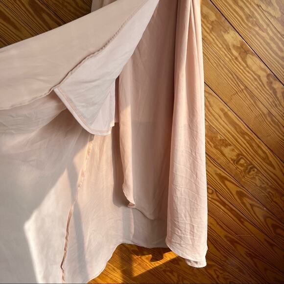 SHOW ME YOUR MUMU Sophia Wrap Dress Dusty Blush Crispy - Picture 7 of 11